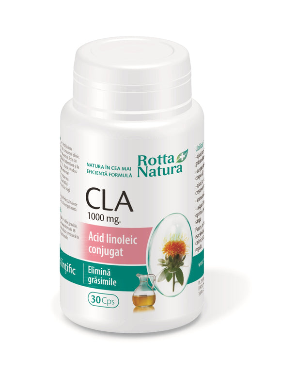 CLA Acid Linoleic, 30 cps, Rotta Natura freeshipping - Tratamente Fulga